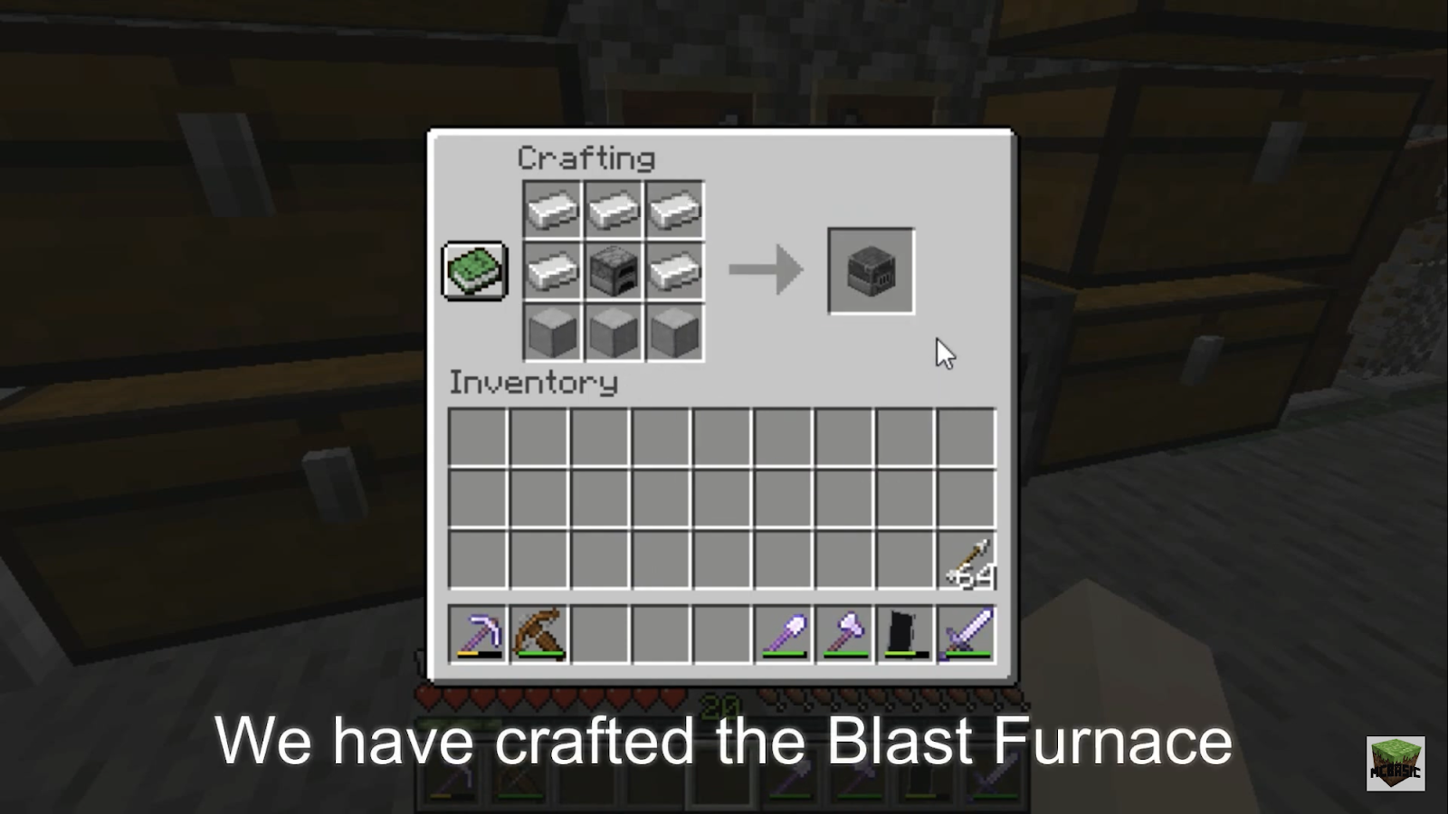 how to make blast furnace minecraft